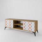 HAZY NOSTALGIA 2-Door TV Stand in Oak Effect