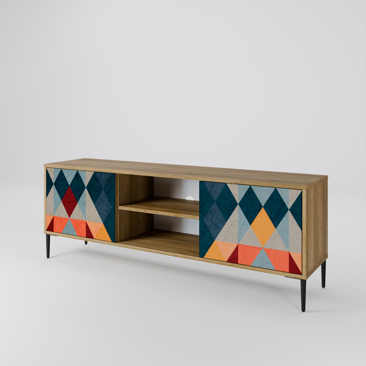 CRACKED ILLUSION 2-Door TV Cabinet