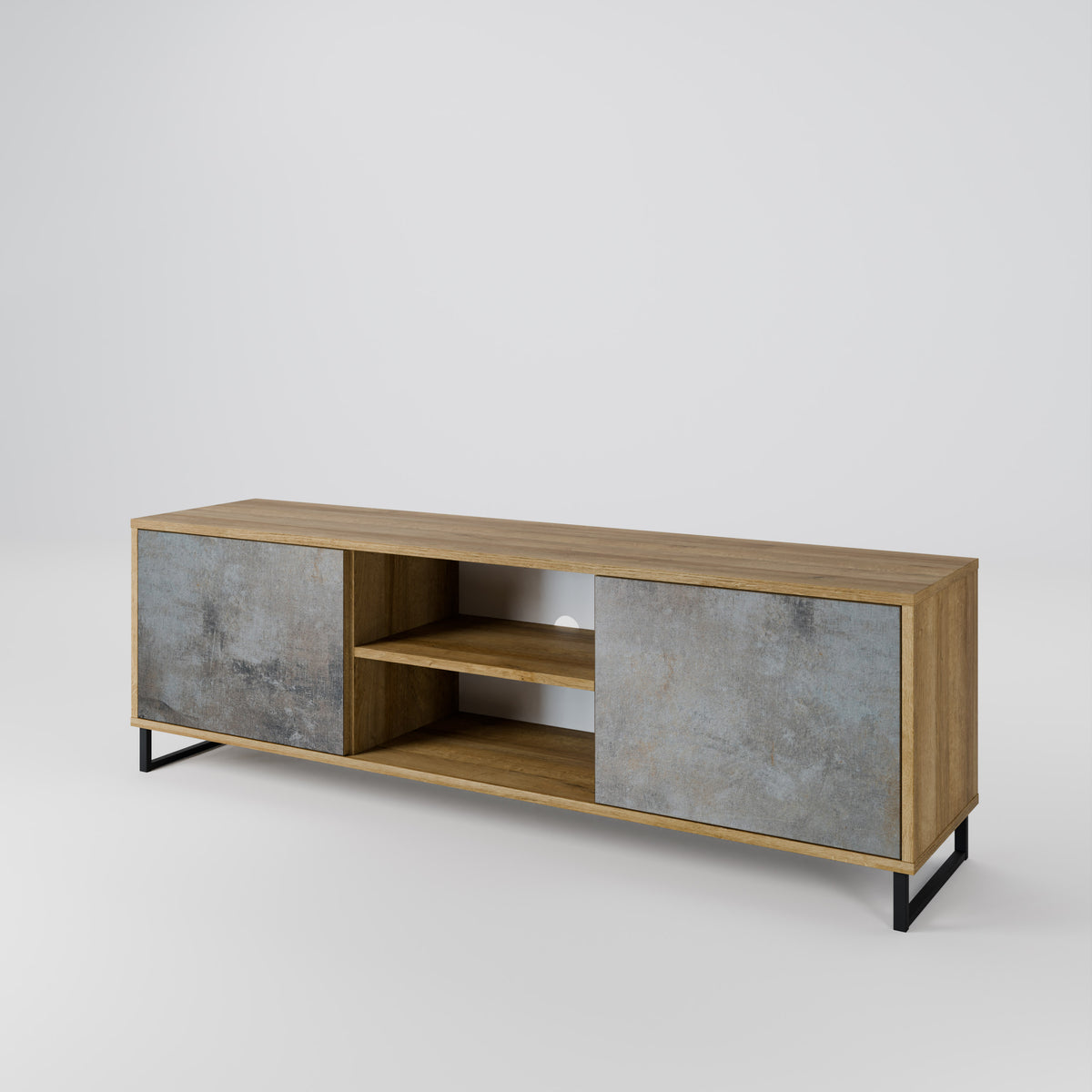 CONCRETE WALL 2-Door TV Cabinet