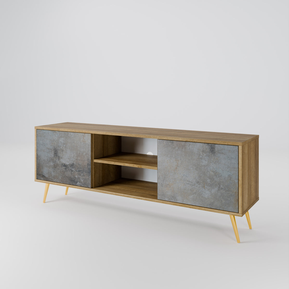 CONCRETE WALL 2-Door TV Cabinet