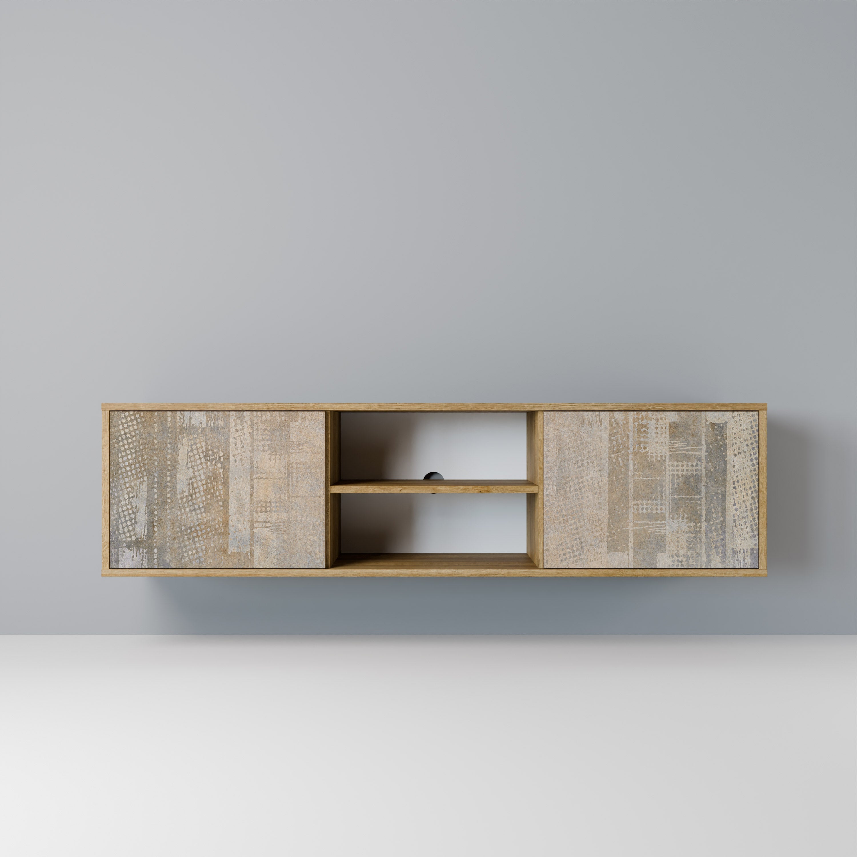 SCREEN ERROR 2-Door TV Stand in Oak Effect
