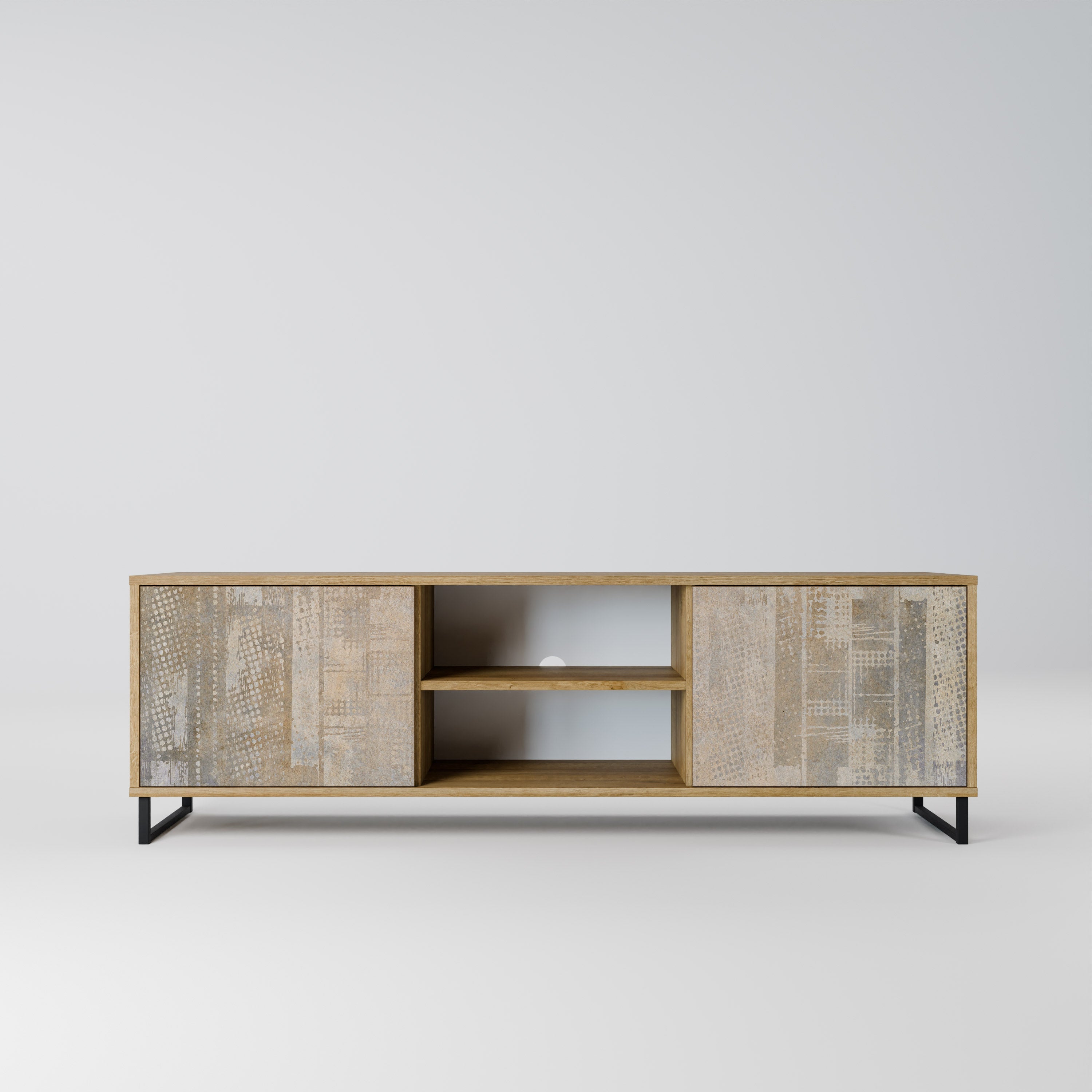 SCREEN ERROR 2-Door TV Stand in Oak Effect
