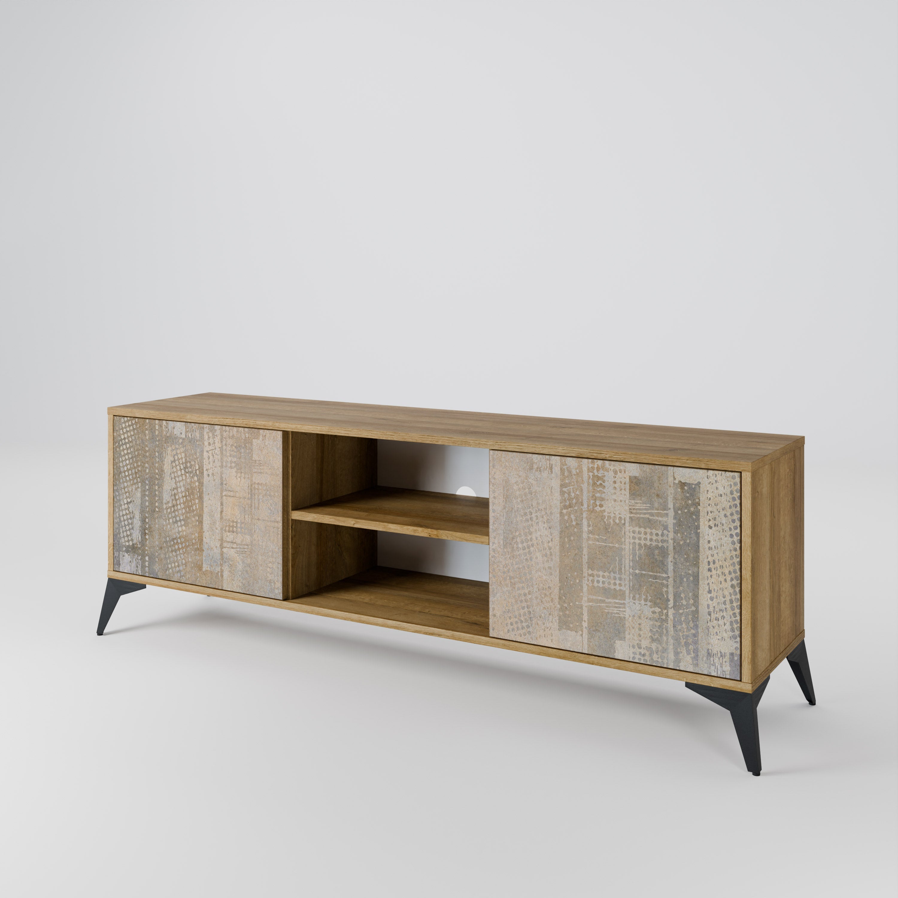 SCREEN ERROR 2-Door TV Stand in Oak Effect