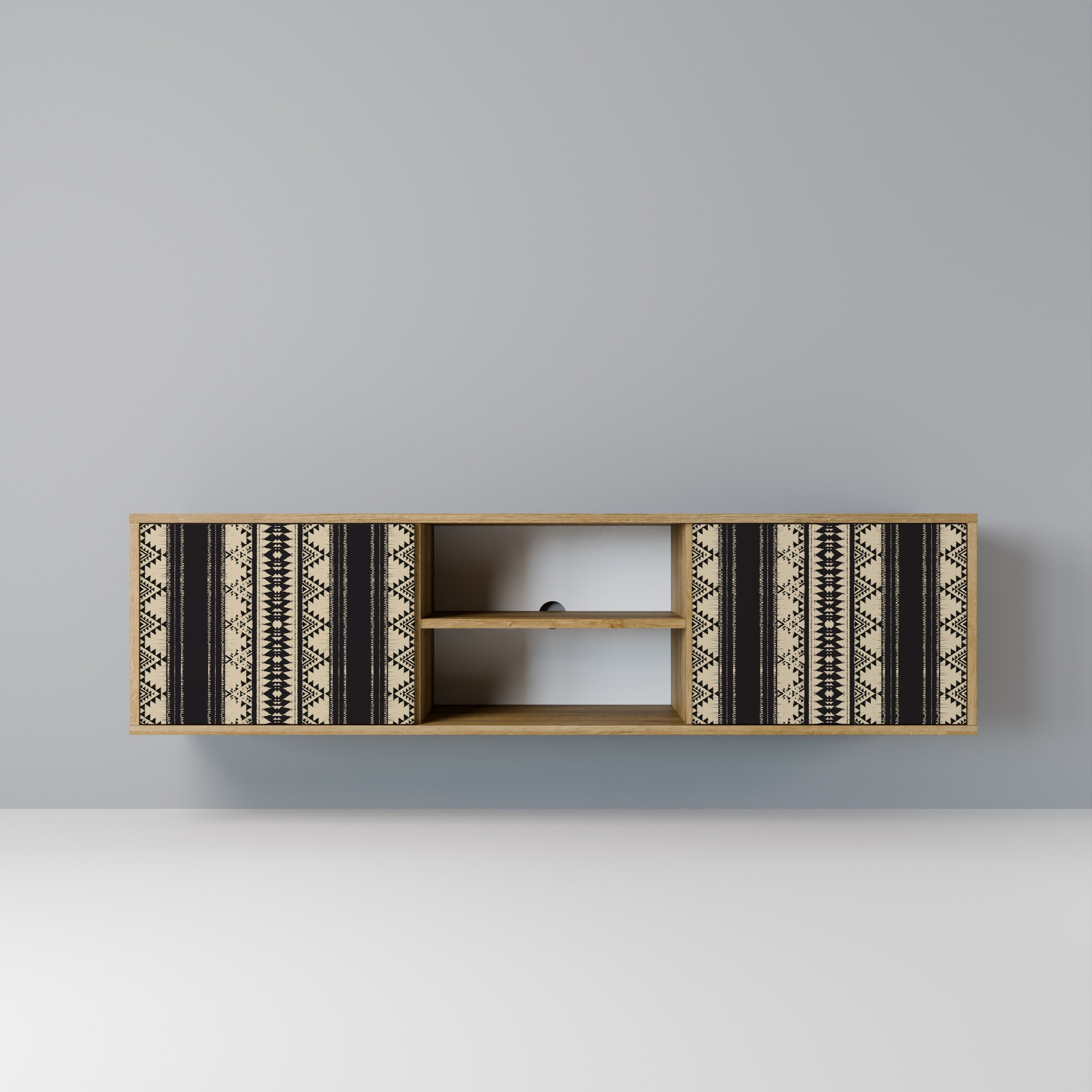 AZTEC 2-Door TV Stand in Oak Effect