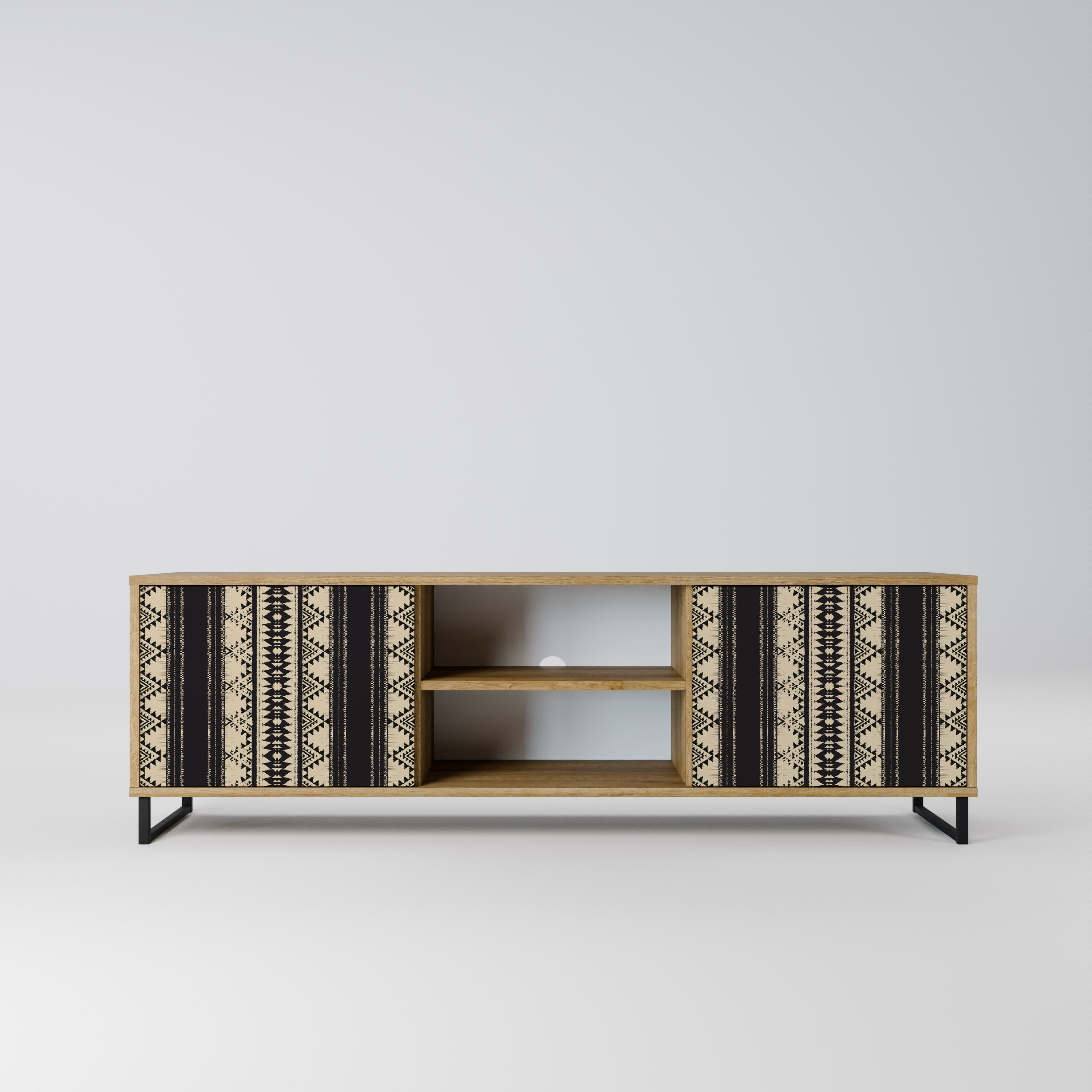 AZTEC 2-Door TV Stand in Oak Effect