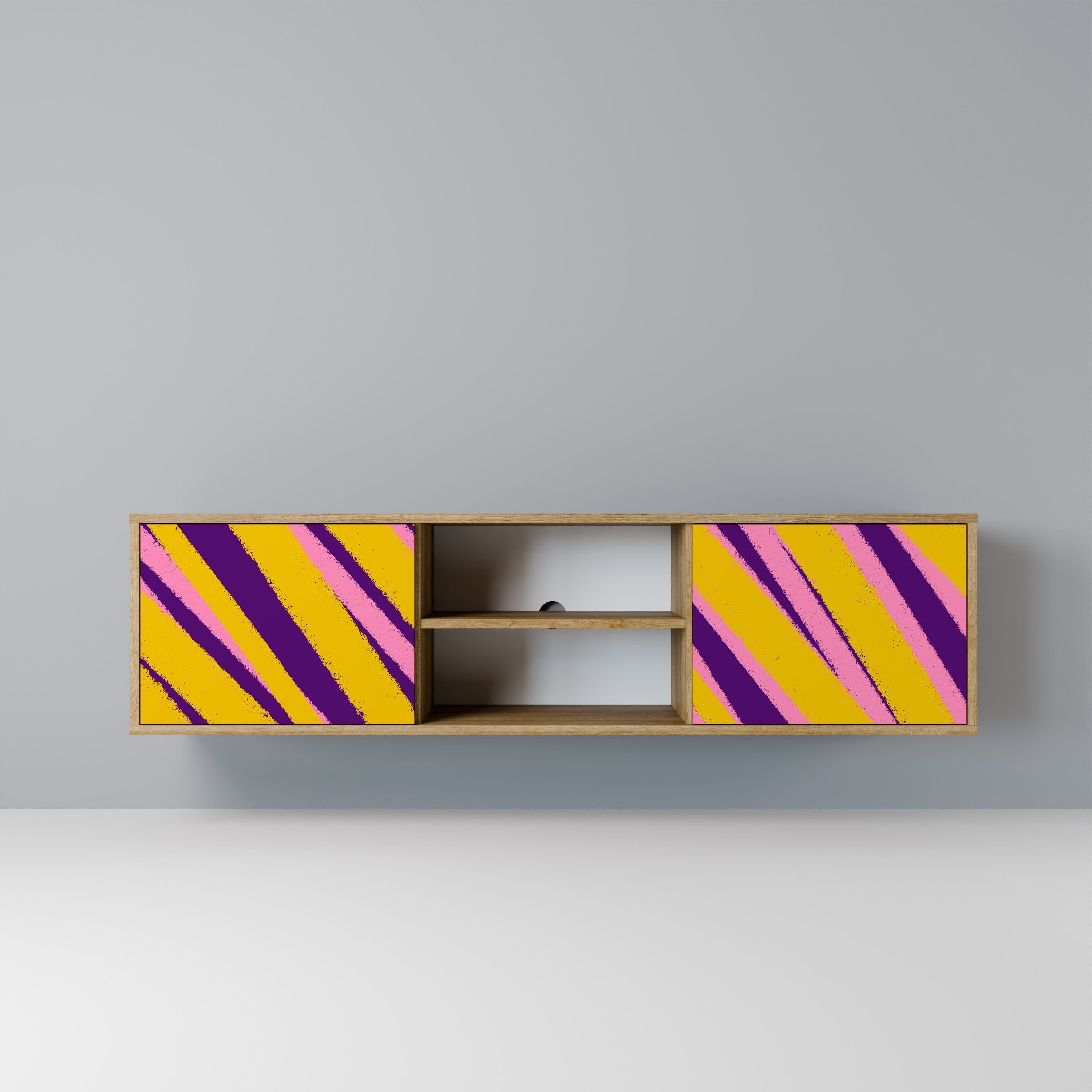 DREAMS COME TRUE 2-Door TV Stand in Oak Effect