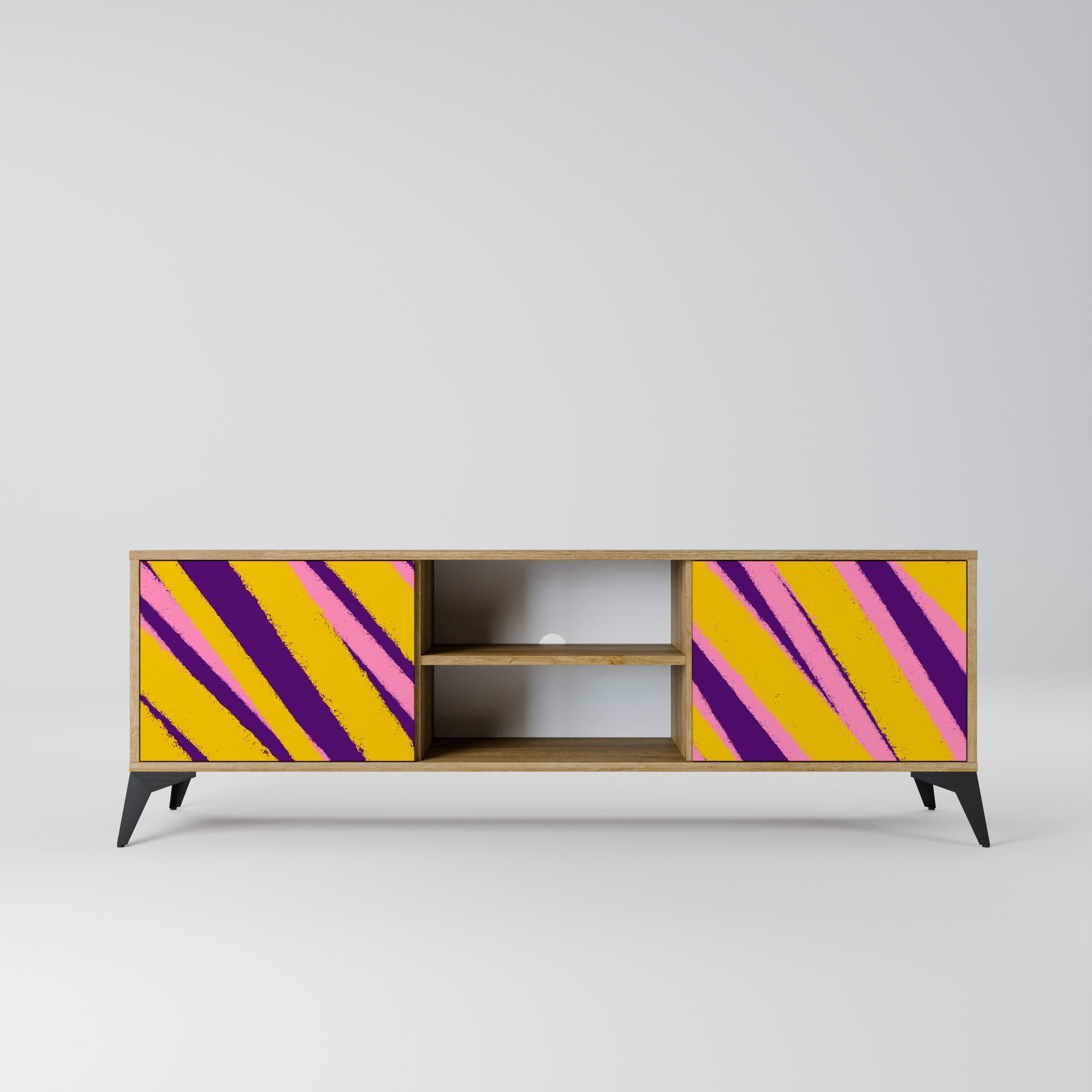 DREAMS COME TRUE 2-Door TV Stand in Oak Effect