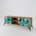 HARMONIC GRID TV-Lowboard mit 2 Türen in Eiche-Optik