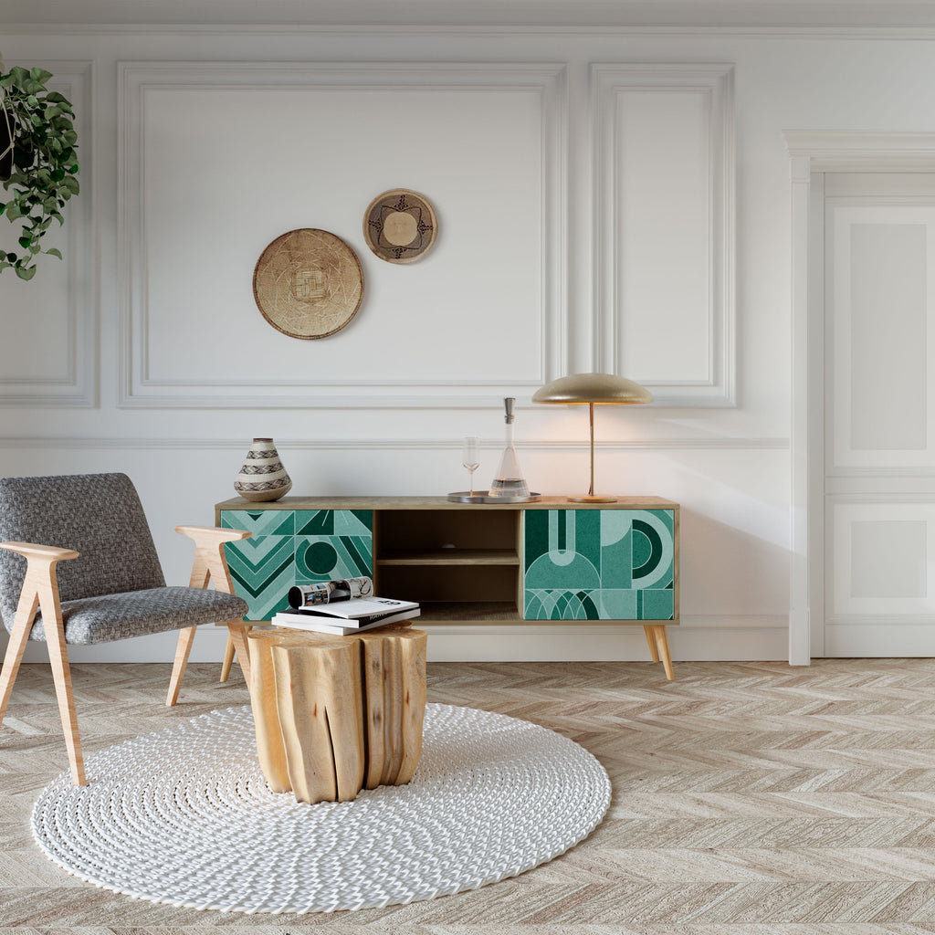 HARMONIC GRID TV-Lowboard mit 2 Türen in Eiche-Optik