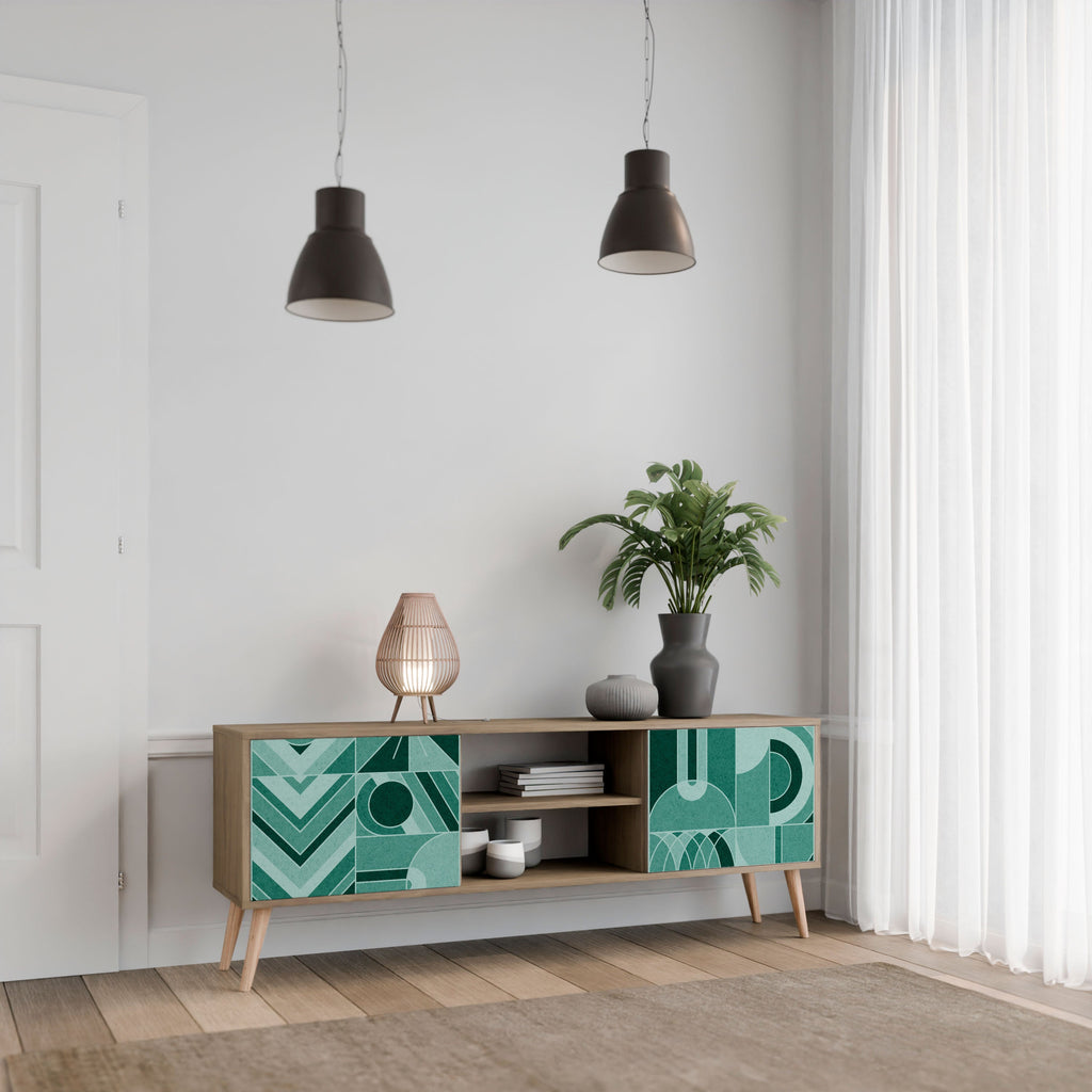 HARMONIC GRID TV-Lowboard mit 2 Türen in Eiche-Optik