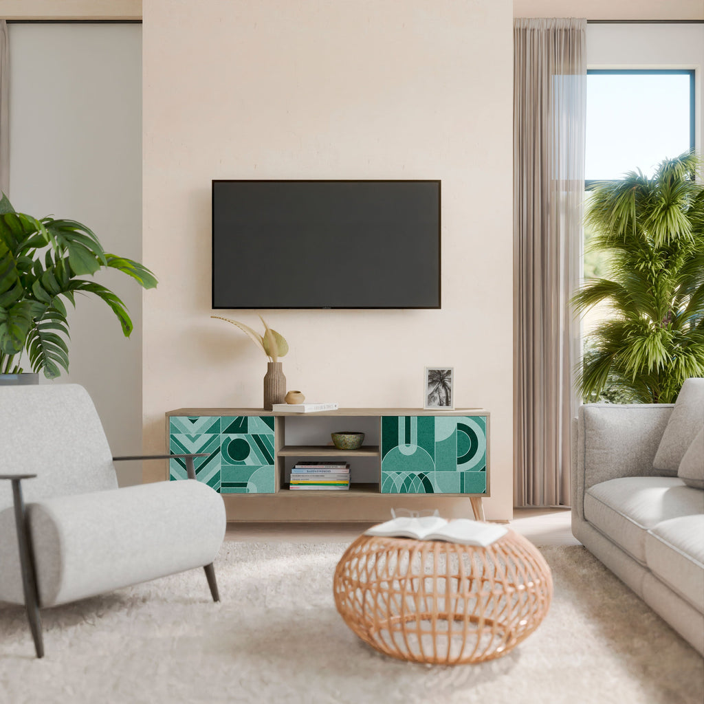 HARMONIC GRID TV-Lowboard mit 2 Türen in Eiche-Optik