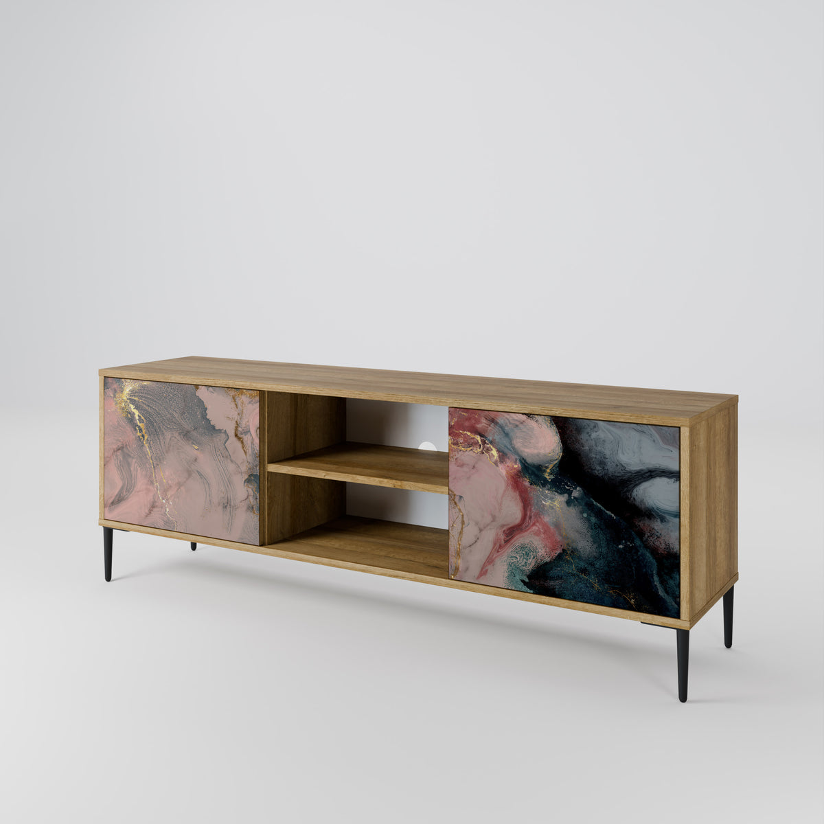 GILDED SWIRLS 2-Door TV Cabinet