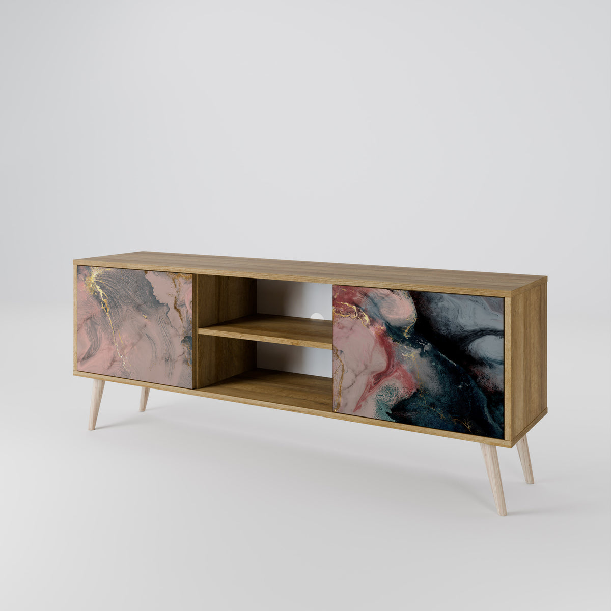 GILDED SWIRLS 2-Door TV Cabinet