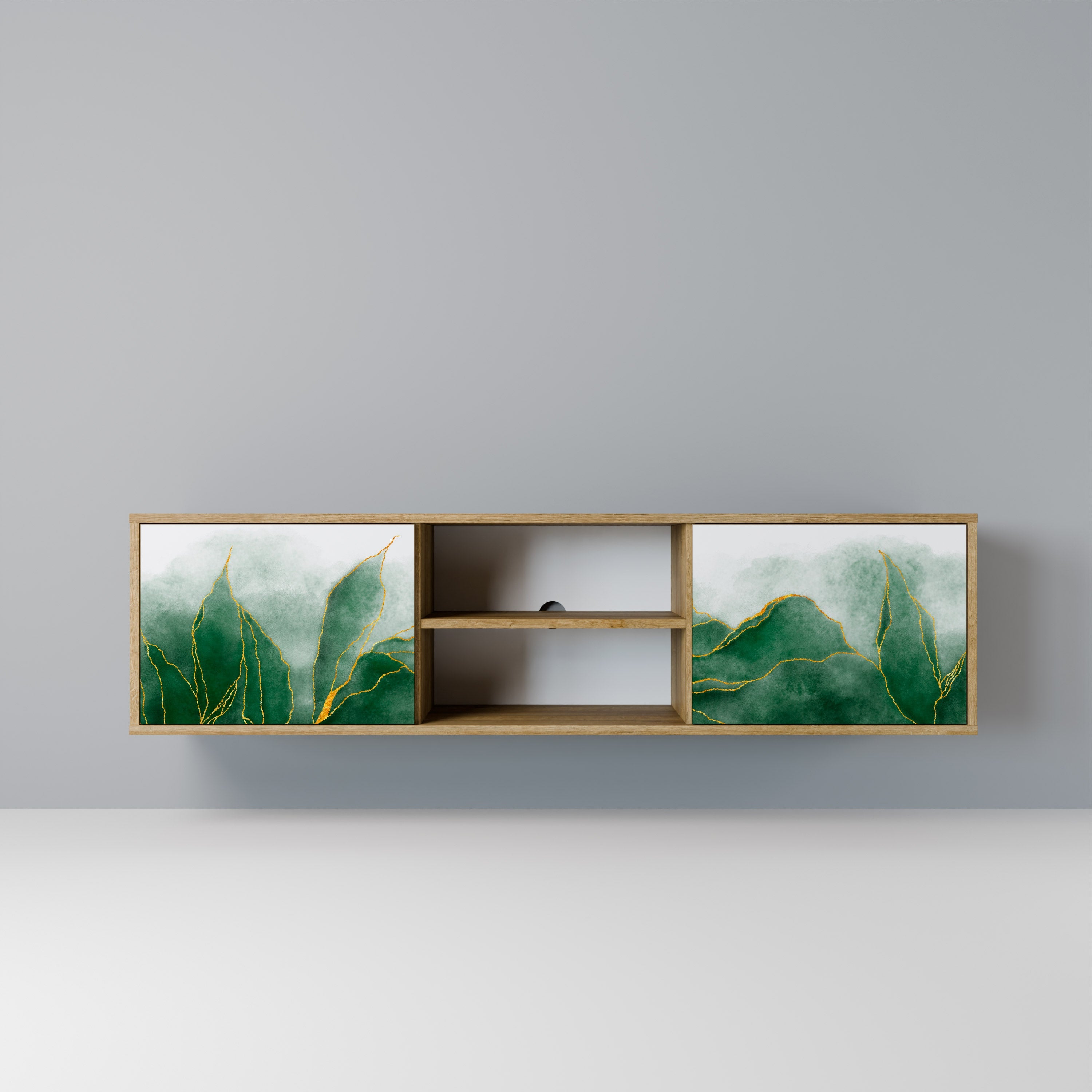 EXPENSIVE NATURE TV-Lowboard mit 2 Türen in Eiche-Optik