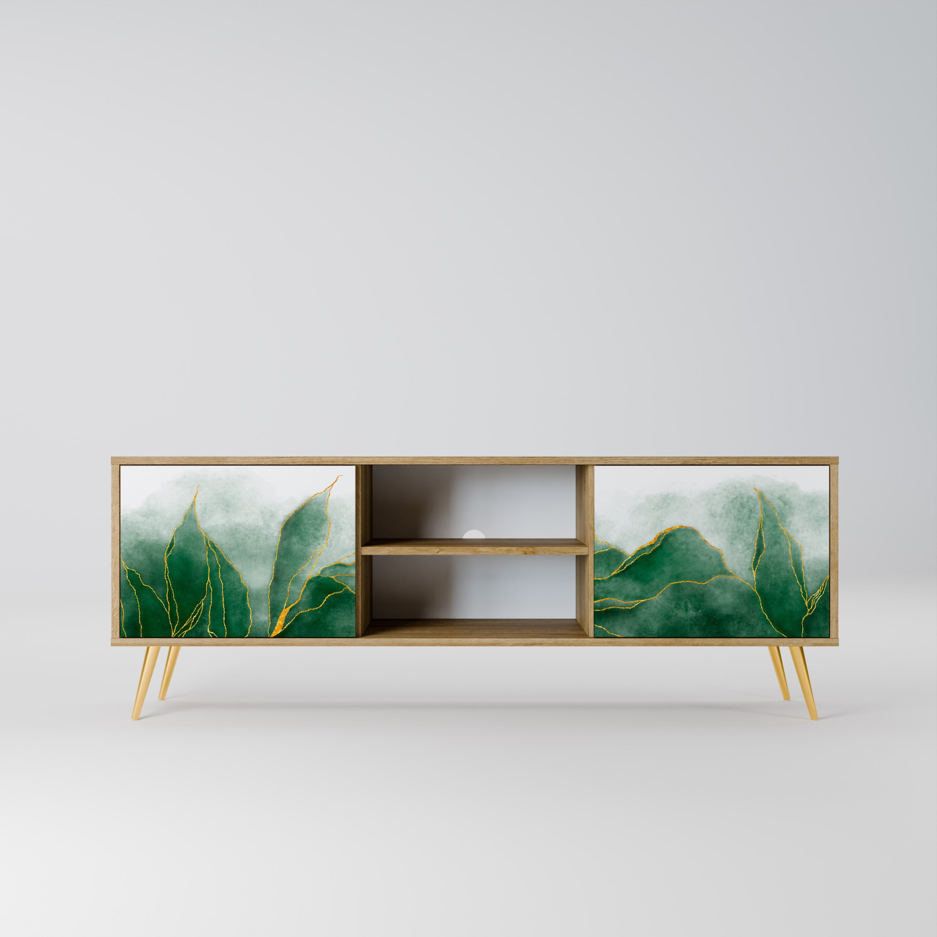 EXPENSIVE NATURE TV-Lowboard mit 2 Türen in Eiche-Optik