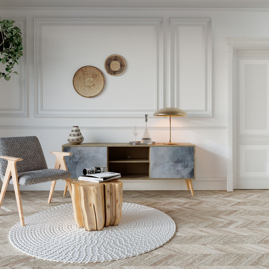 MUTED ARC TV-Lowboard mit 2 Türen in Eiche-Optik