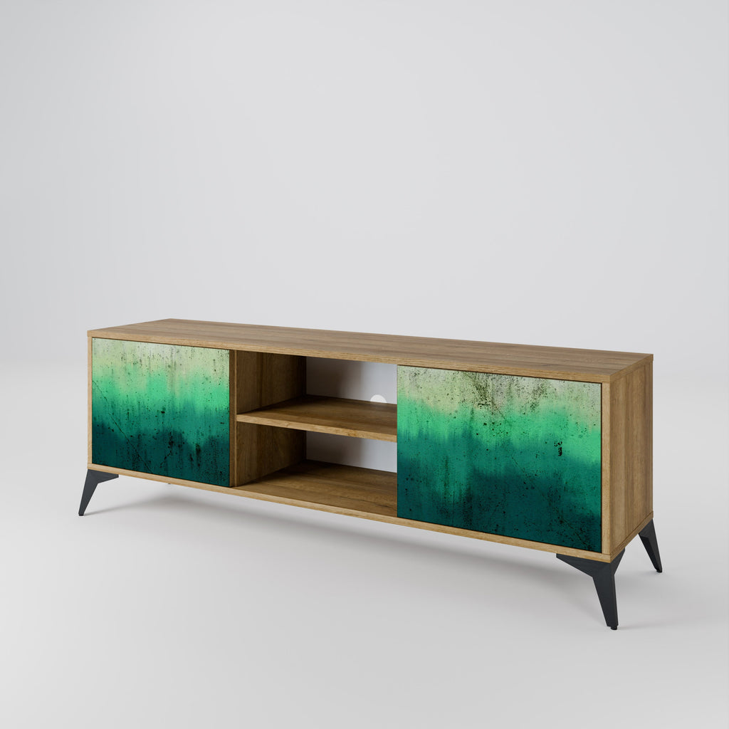 NORTHERN LIGHTS 2-Door TV Stand in Oak Effect