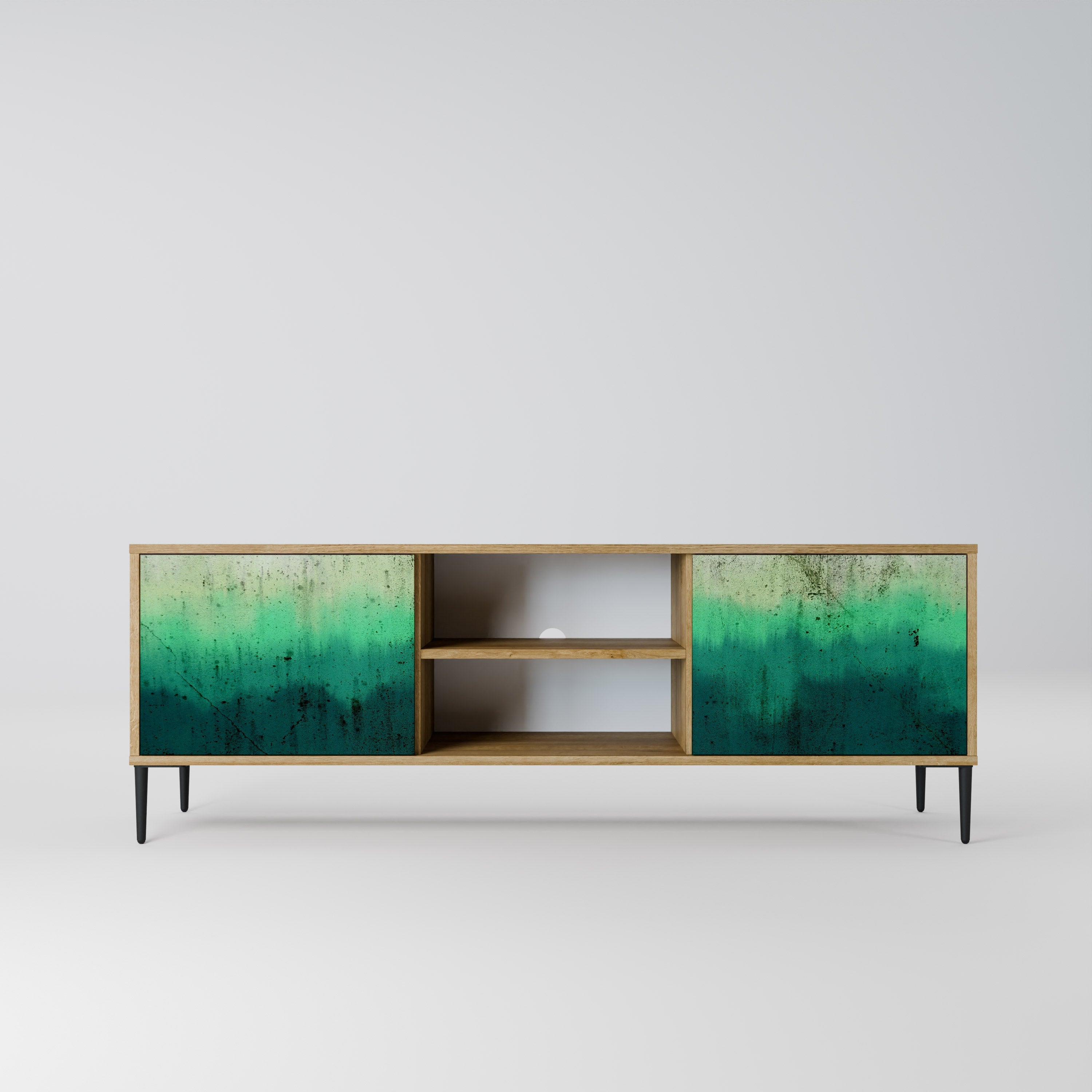 NORTHERN LIGHTS TV-Lowboard mit 2 Türen in Eiche-Optik