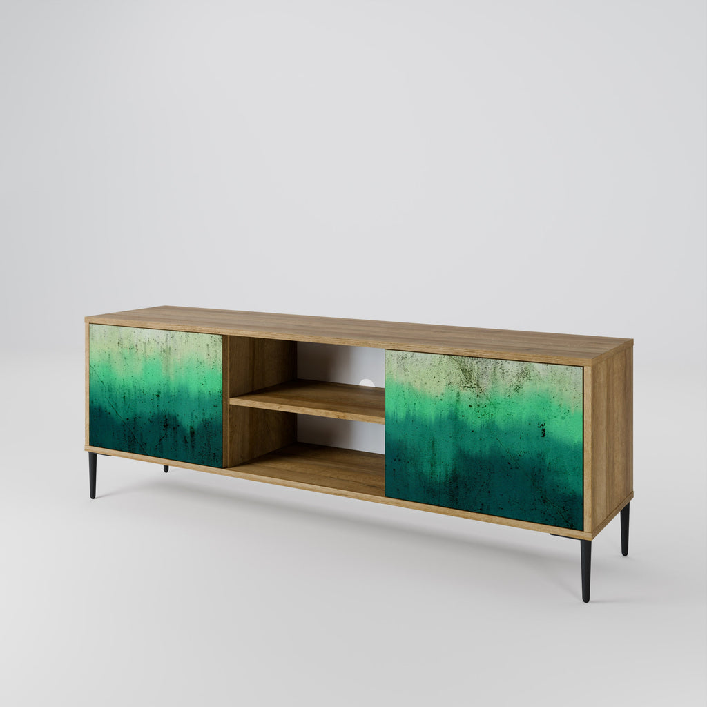 NORTHERN LIGHTS 2-Door TV Stand in Oak Effect