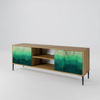 NORTHERN LIGHTS 2-Door TV Stand in Oak Effect