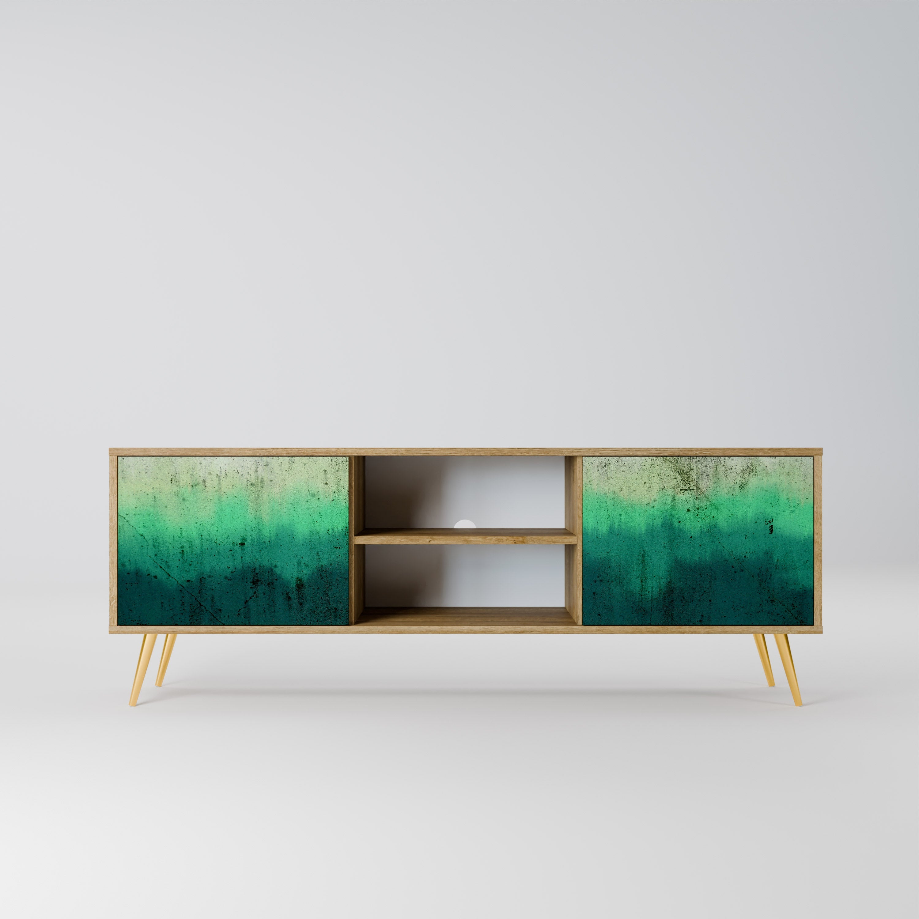 NORTHERN LIGHTS TV-Lowboard mit 2 Türen in Eiche-Optik