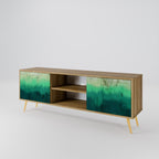 NORTHERN LIGHTS 2-Door TV Stand in Oak Effect