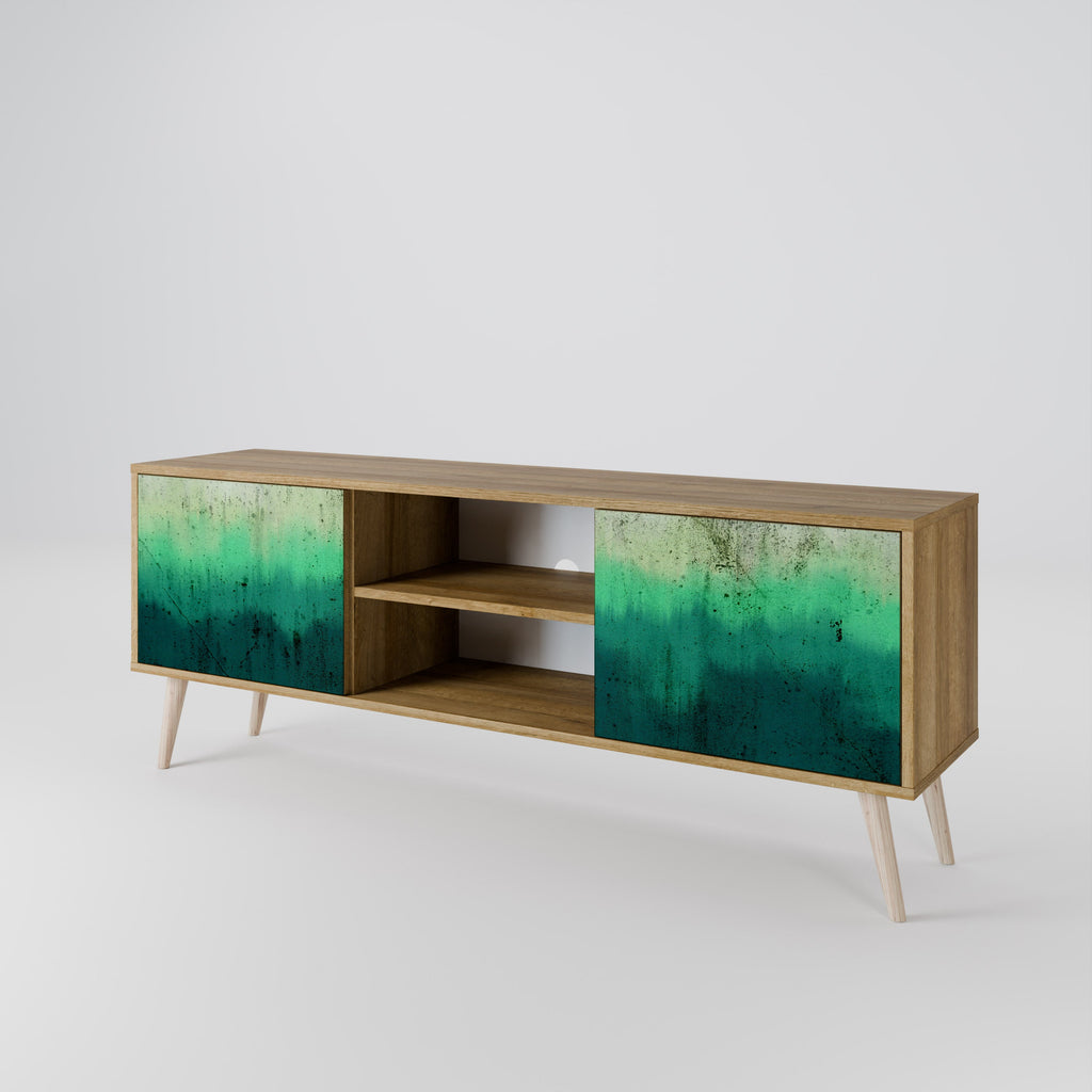 NORTHERN LIGHTS 2-Door TV Stand in Oak Effect