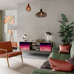 AURORA BOREALIS TV-Lowboard mit 2 Türen in Eiche-Optik