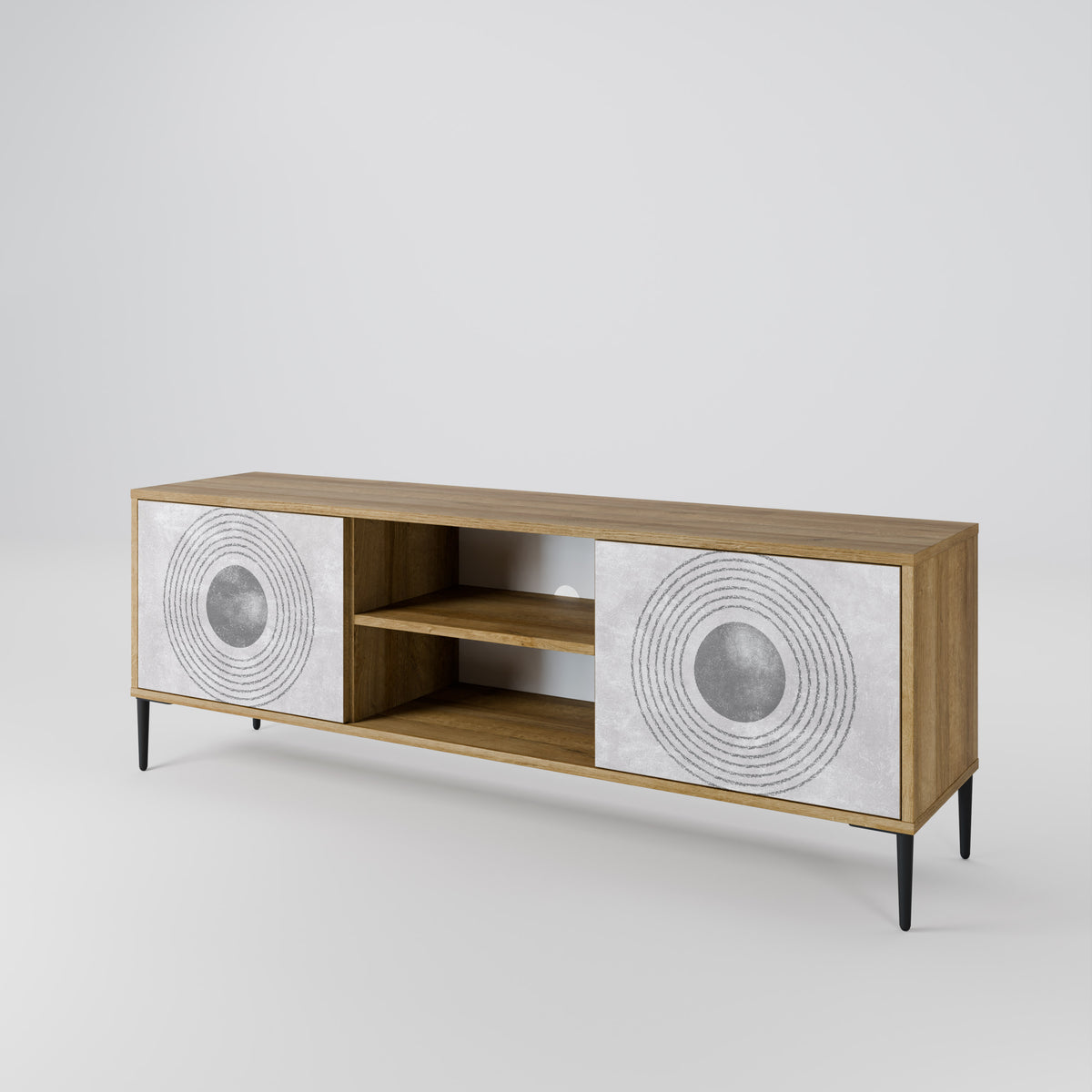 SOLID CIRCLES 2-türiges TV-Lowboard