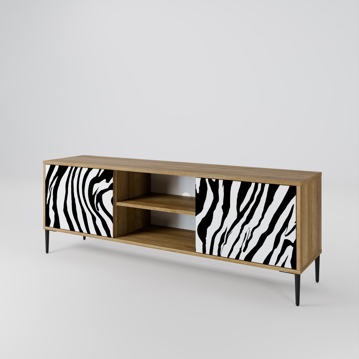 SPLENDID ZEBRA 2-türiges TV-Lowboard