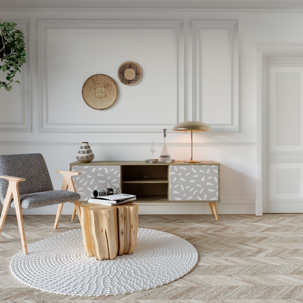 PASSING SECONDS TV-Lowboard mit 2 Türen in Eiche-Optik