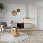 PASSING SECONDS TV-Lowboard mit 2 Türen in Eiche-Optik