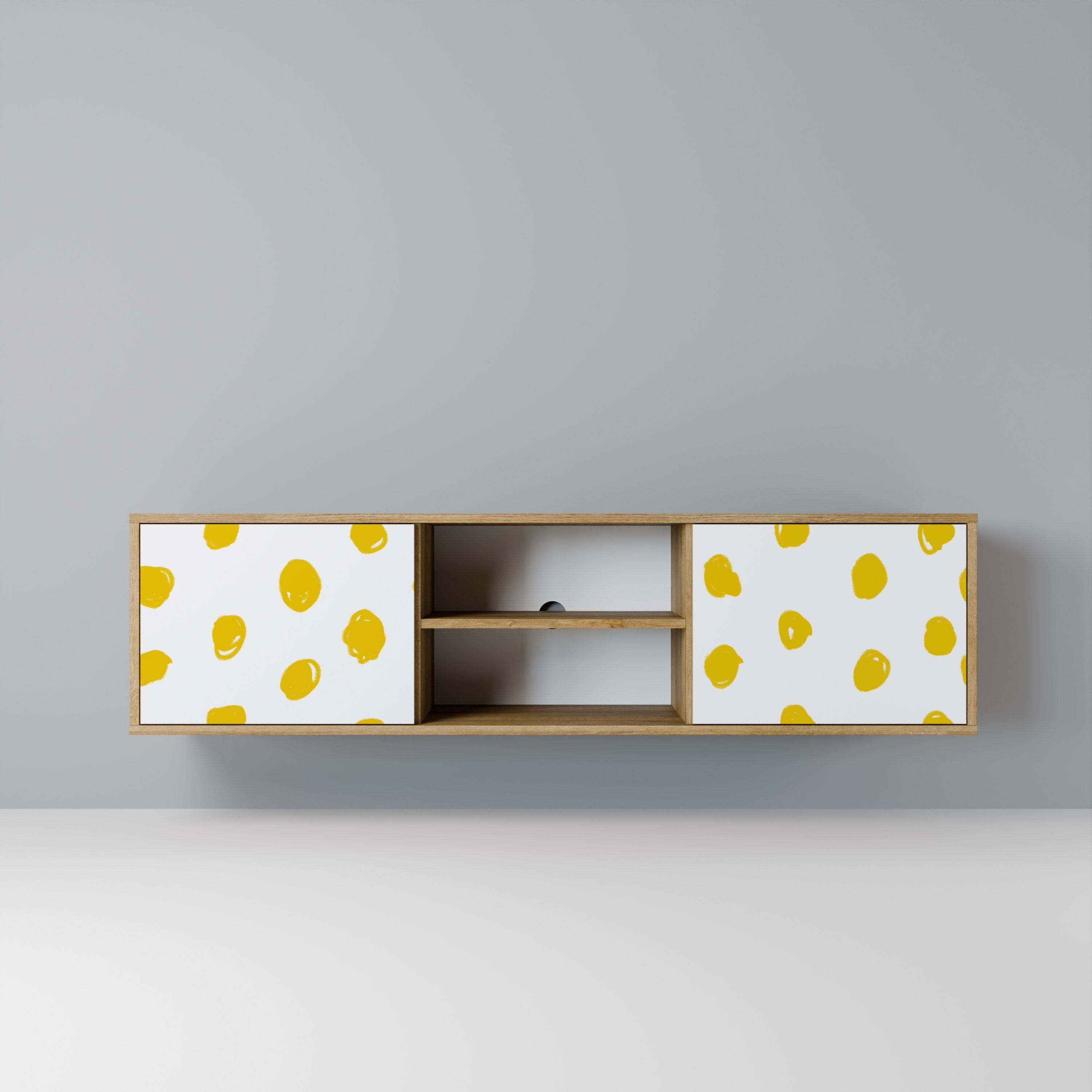 RADIANT REVERIE TV-Lowboard mit 2 Türen in Eiche-Optik
