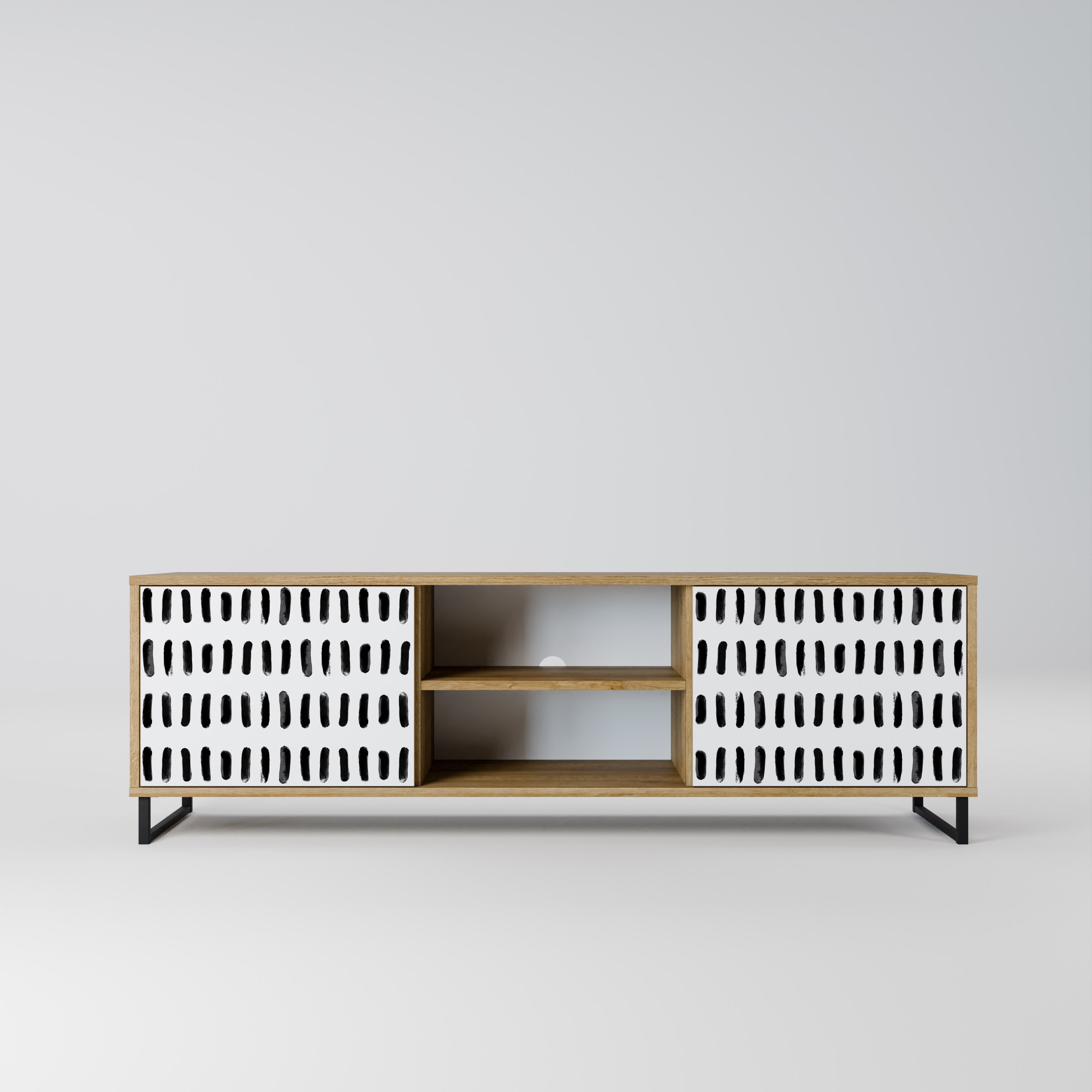 NIGHTY MELODIES TV-Lowboard mit 2 Türen in Eiche-Optik