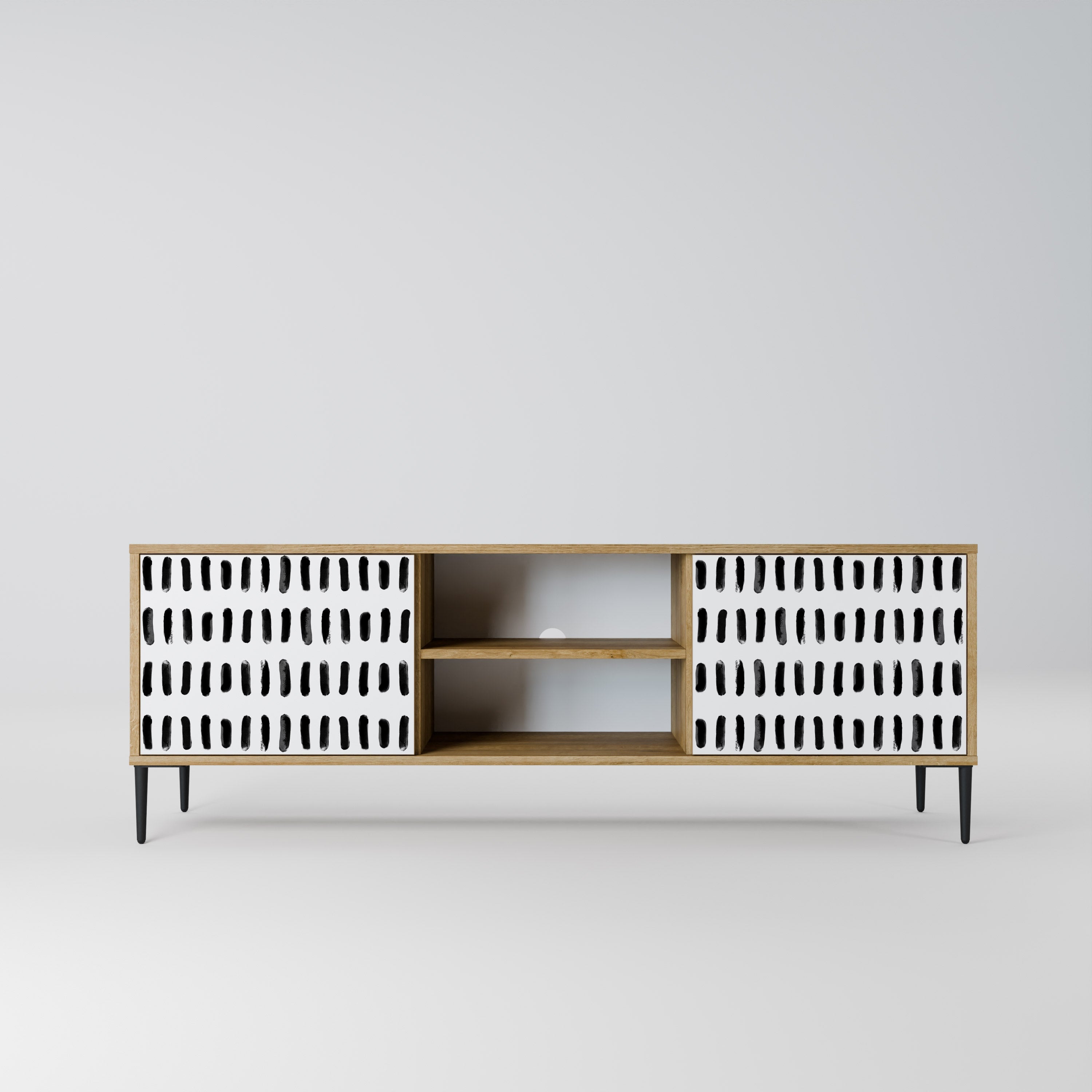 NIGHTY MELODIES TV-Lowboard mit 2 Türen in Eiche-Optik