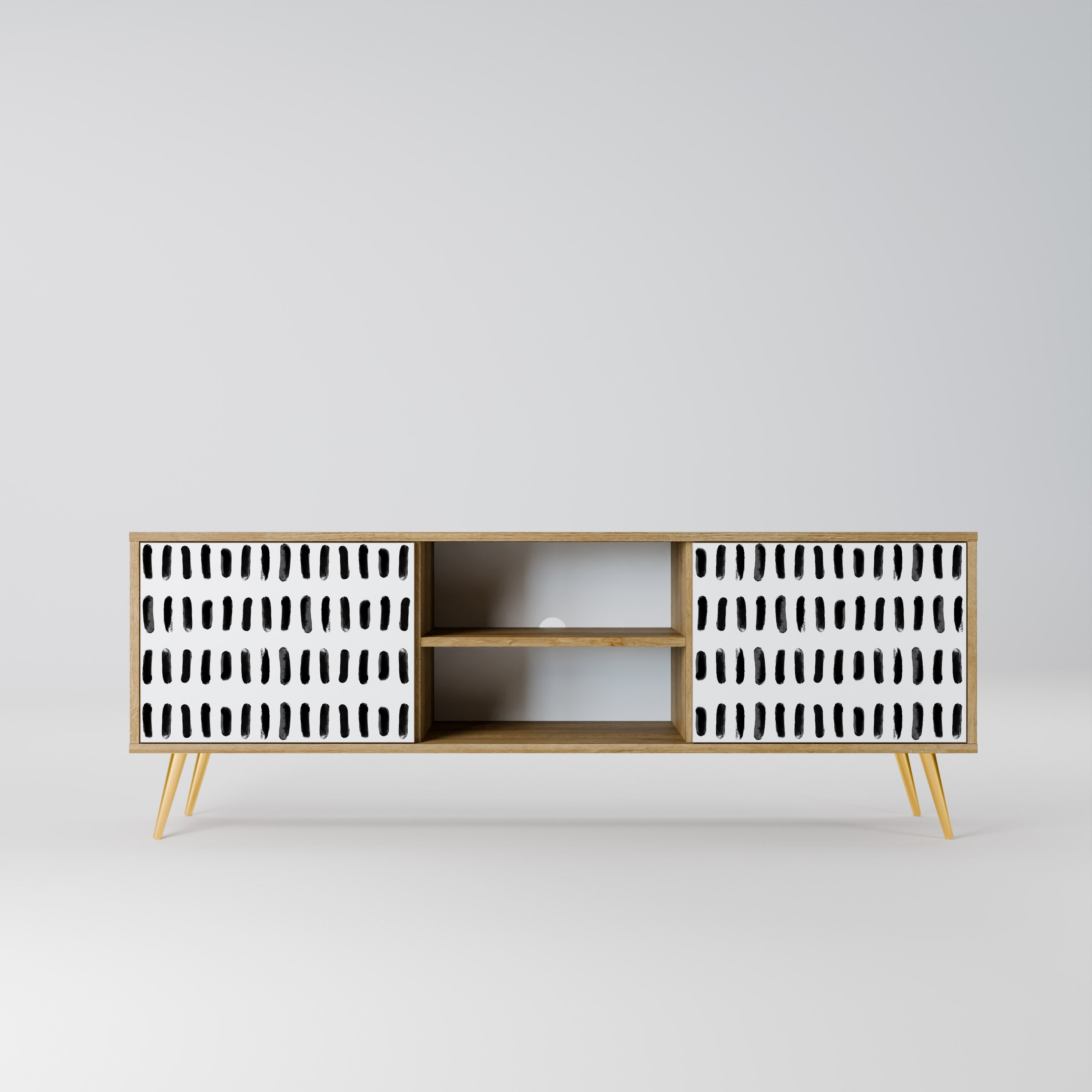 NIGHTY MELODIES TV-Lowboard mit 2 Türen in Eiche-Optik