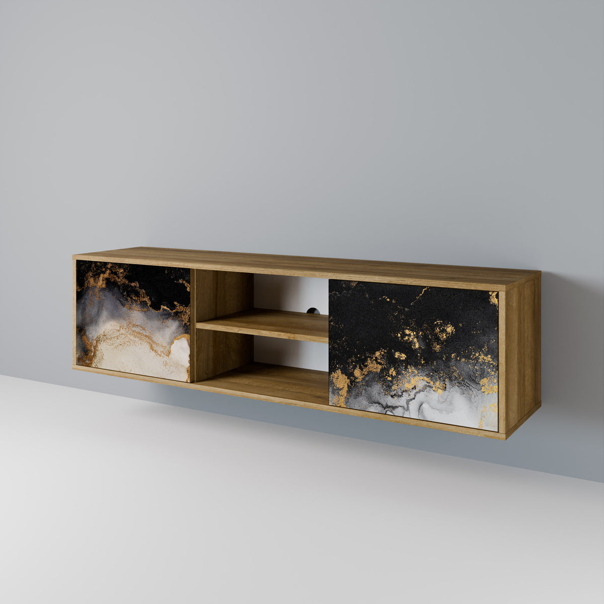MARBLE OF TOMMORROW 2-türiges TV-Lowboard