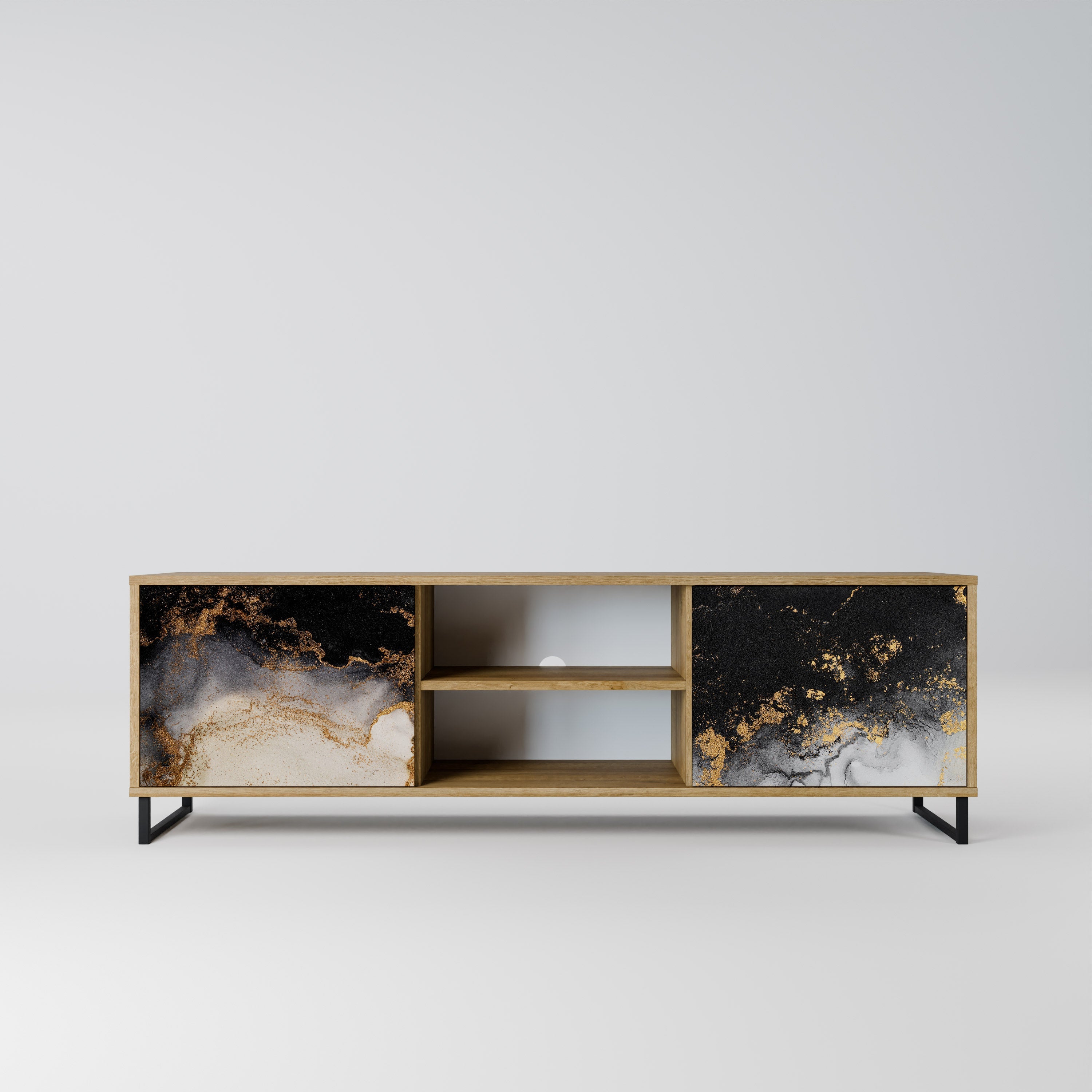 MARBLE OF TOMMORROW TV-Lowboard mit 2 Türen in Eiche-Optik