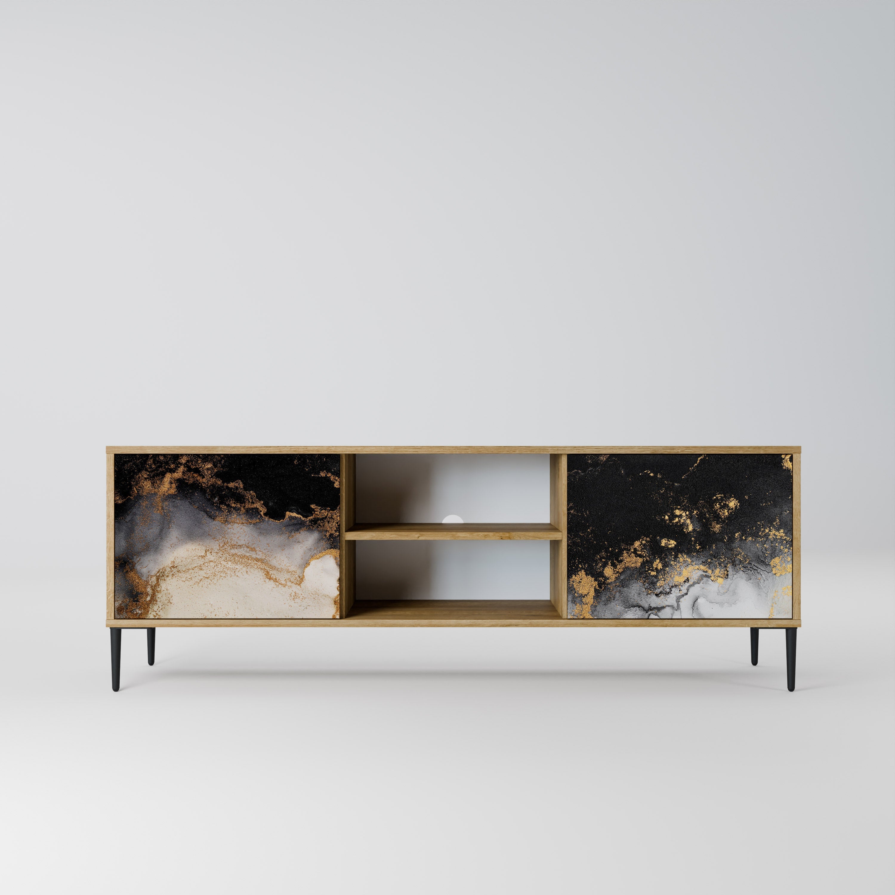 MARBLE OF TOMMORROW TV-Lowboard mit 2 Türen in Eiche-Optik