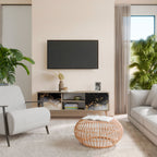 MARBLE OF TOMMORROW TV-Lowboard mit 2 Türen in Eiche-Optik