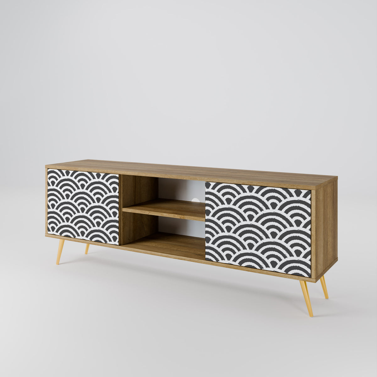 GLOOMY HOST 2-türiges TV-Lowboard