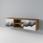 MONOCHROME MIRAGE TV-Lowboard mit 2 Türen in Eiche-Optik