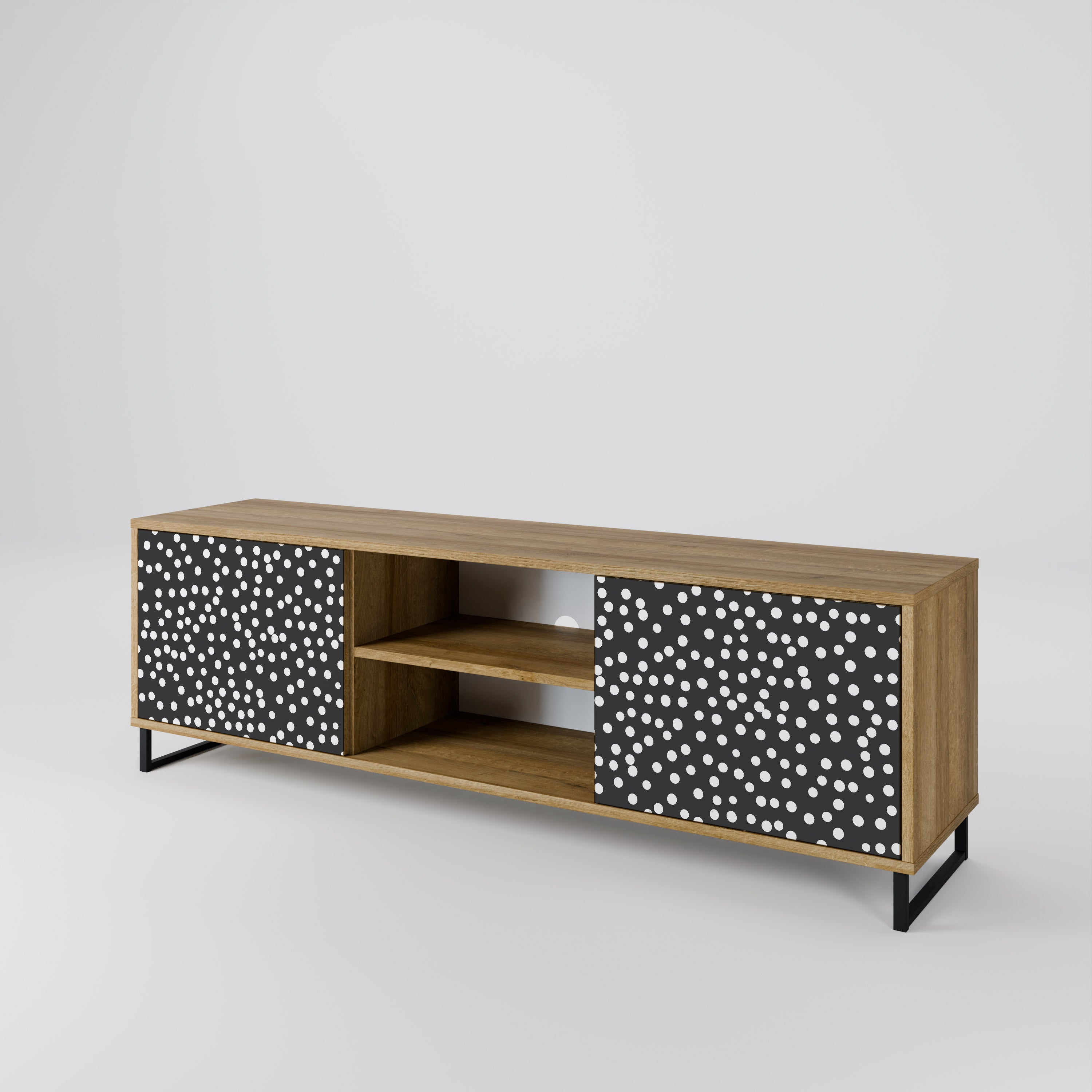 BLINDING LIGHTS TV-Lowboard mit 2 Türen in Eiche-Optik