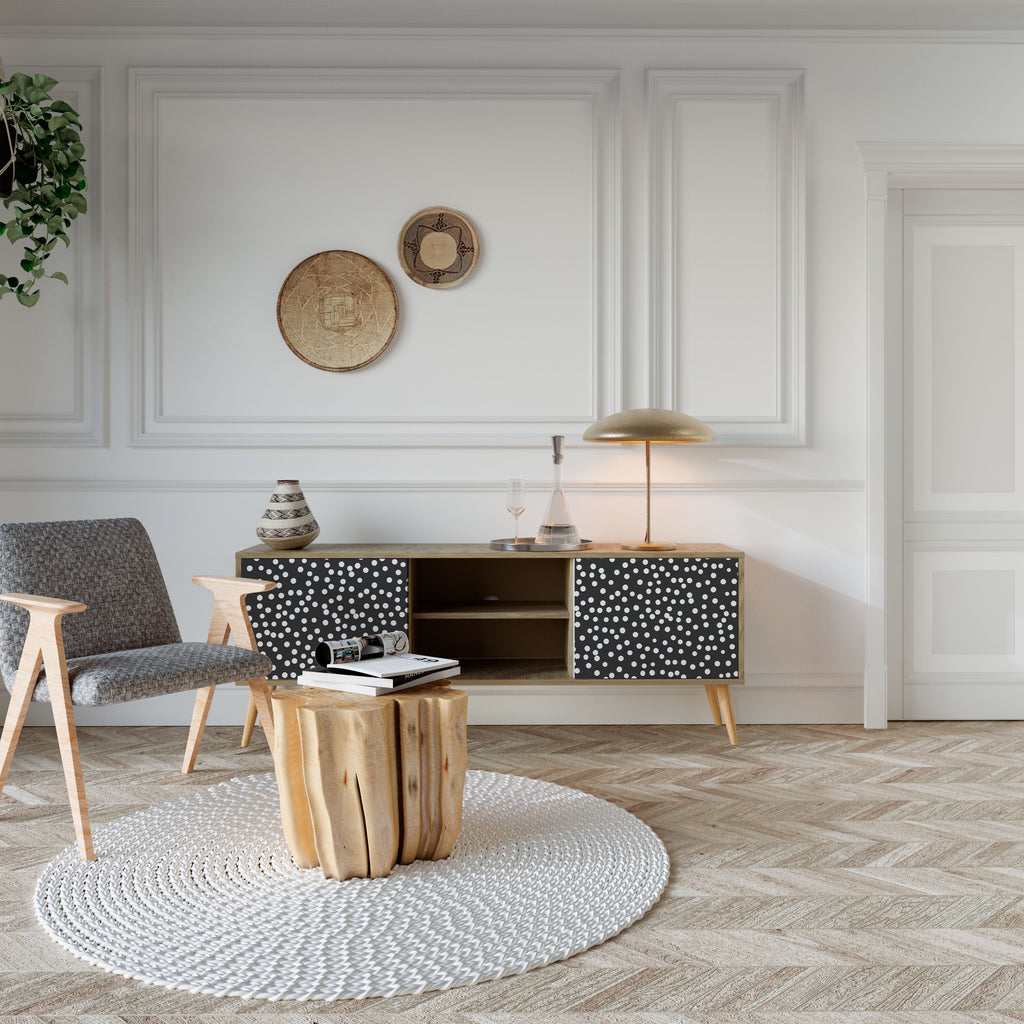 BLINDING LIGHTS TV-Lowboard mit 2 Türen in Eiche-Optik