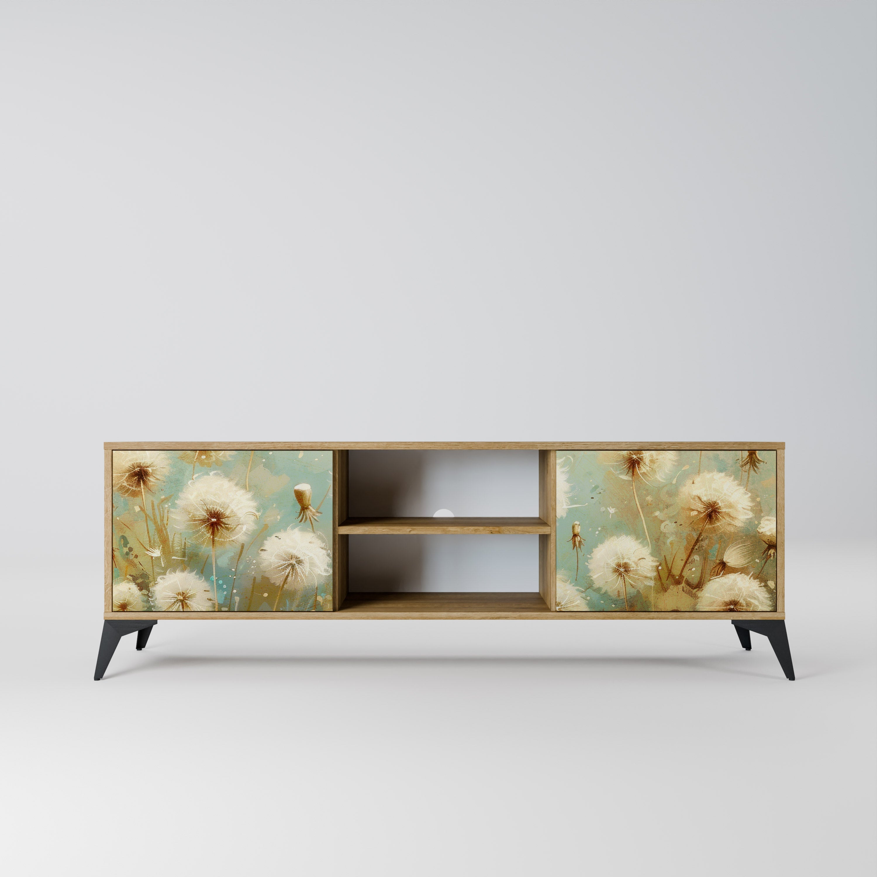DREAMY MEADOW TV-Lowboard mit 2 Türen in Eiche-Optik
