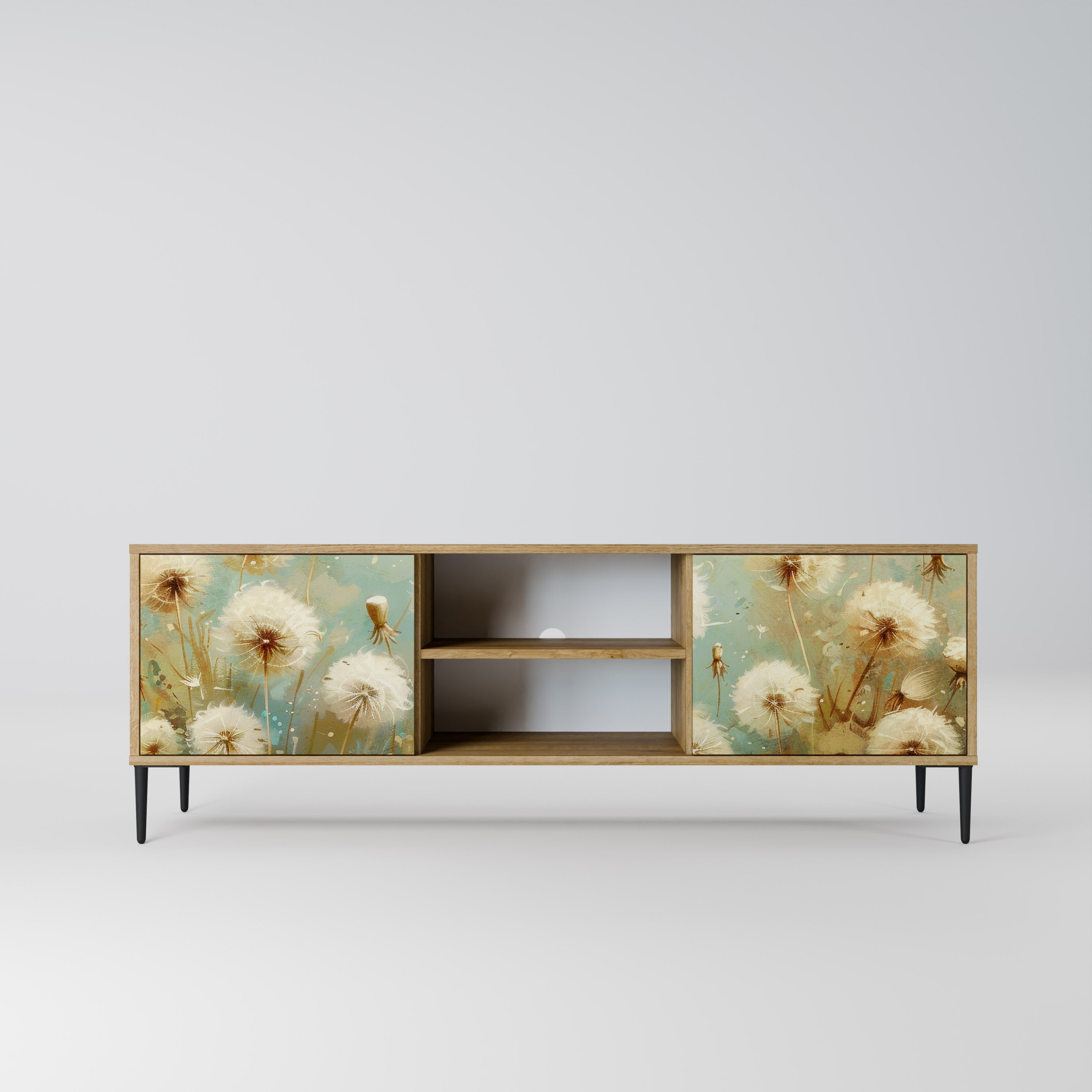 DREAMY MEADOW TV-Lowboard mit 2 Türen in Eiche-Optik