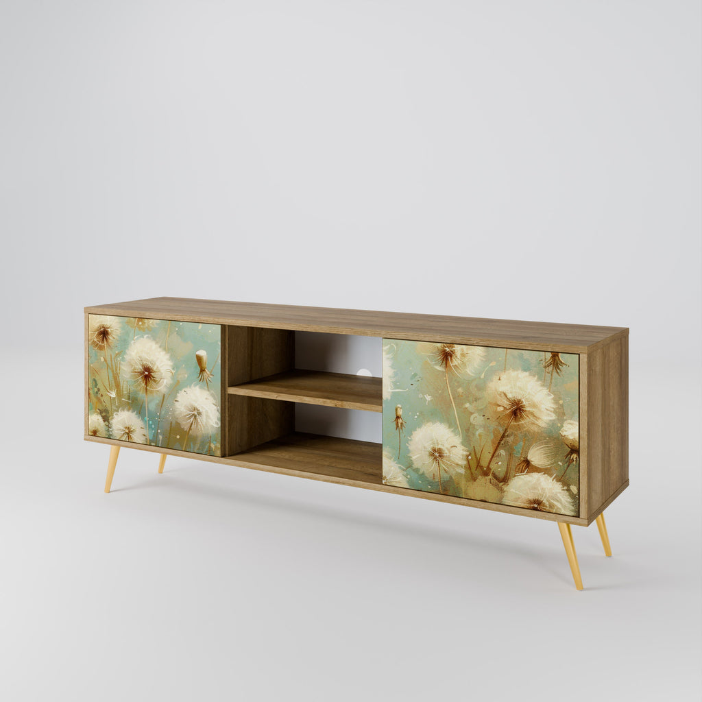 DREAMY MEADOW TV-Lowboard mit 2 Türen in Eiche-Optik