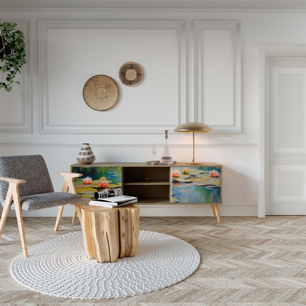 BLOOMING WATERS TV-Lowboard mit 2 Türen in Eiche-Optik