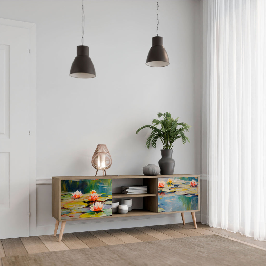 BLOOMING WATERS TV-Lowboard mit 2 Türen in Eiche-Optik