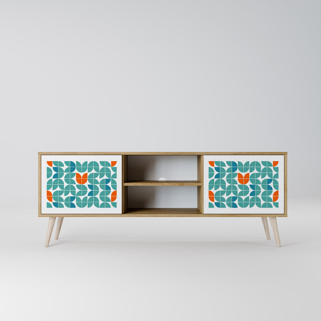 BE THE CHANGE TV-Lowboard mit 2 Türen in Eiche-Optik